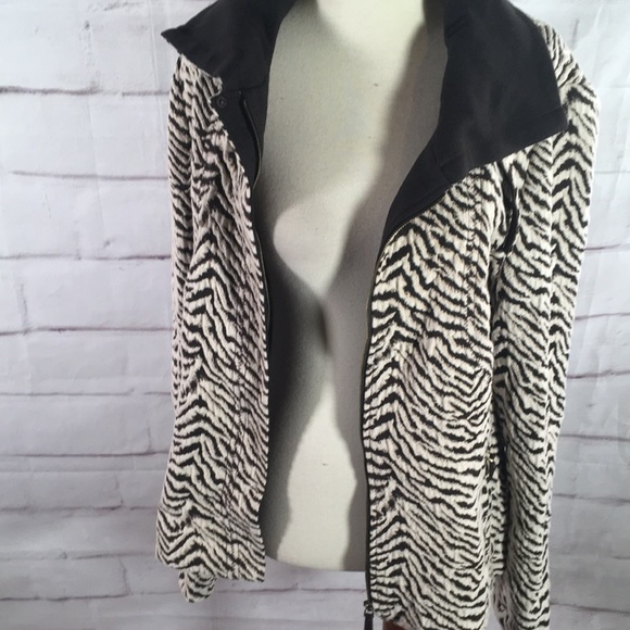 Carlisle Zebra Print Moto Jacket - Picture 10 of 12